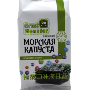 Морская капуста Hrust Monster обжаренная в оливковом масле, 5г 4шт