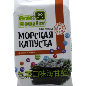 Морская капуста Hrust Monster обжаренная в кунжутном масле со вкусом Кимчи, 5г 4шт